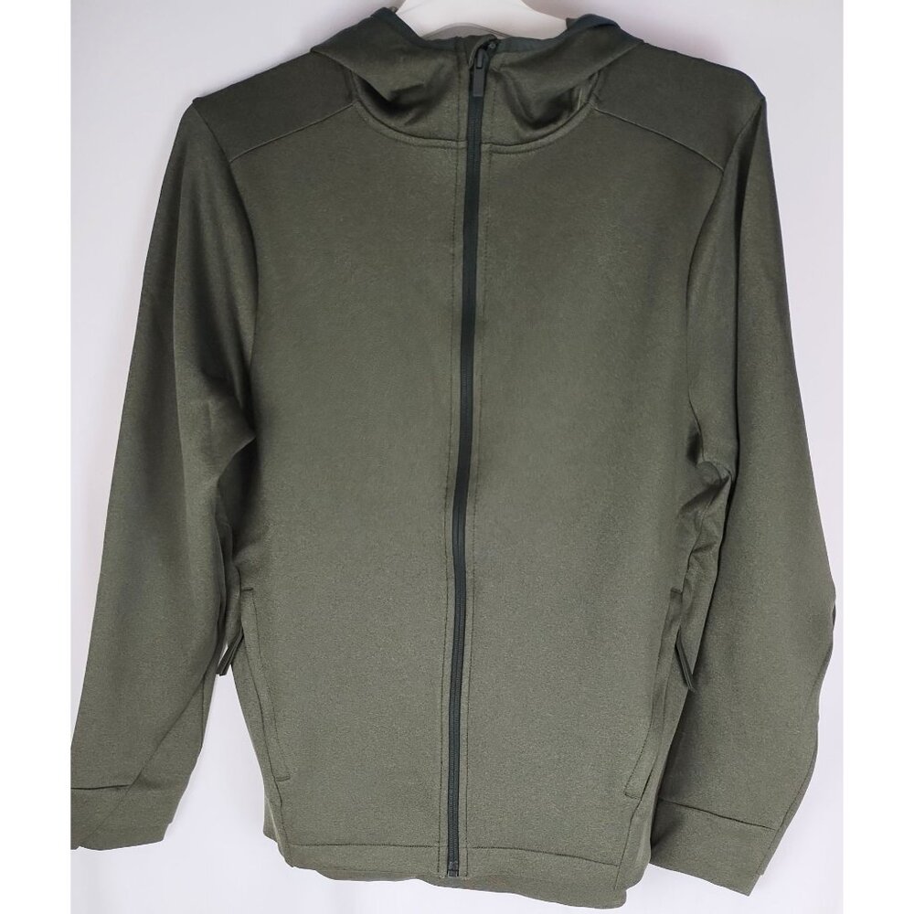 All In Motion Olive Green Full-Zip Medium Hooded Jacket